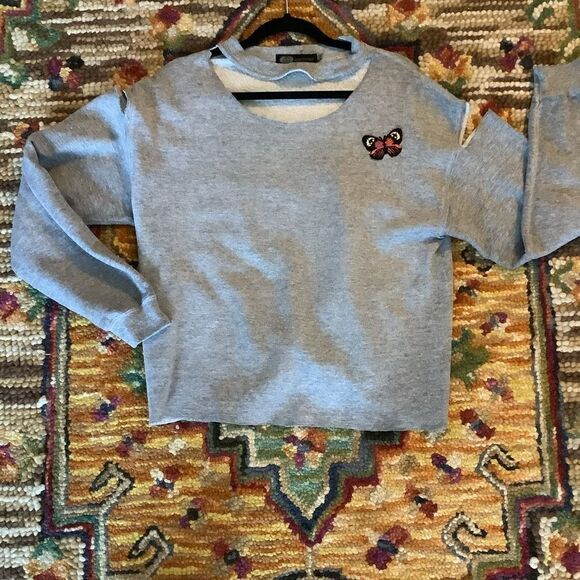 John Eshaya Distressed Sweatshirt 🦋 - Picture 1 of 6